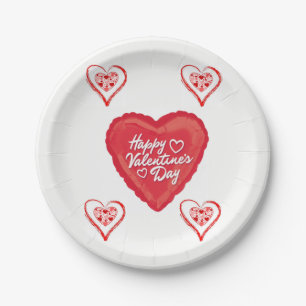 Paper plates Valentine's Day