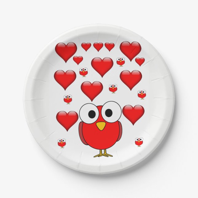 Paper plates Valentine's Day (Front)