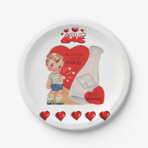 Paper plates Valentine's Day