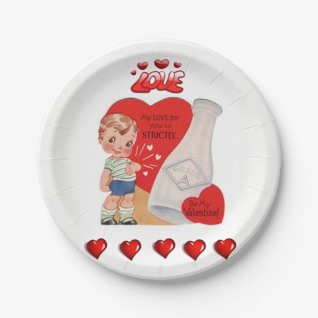 Paper plates Valentine's Day (Front)