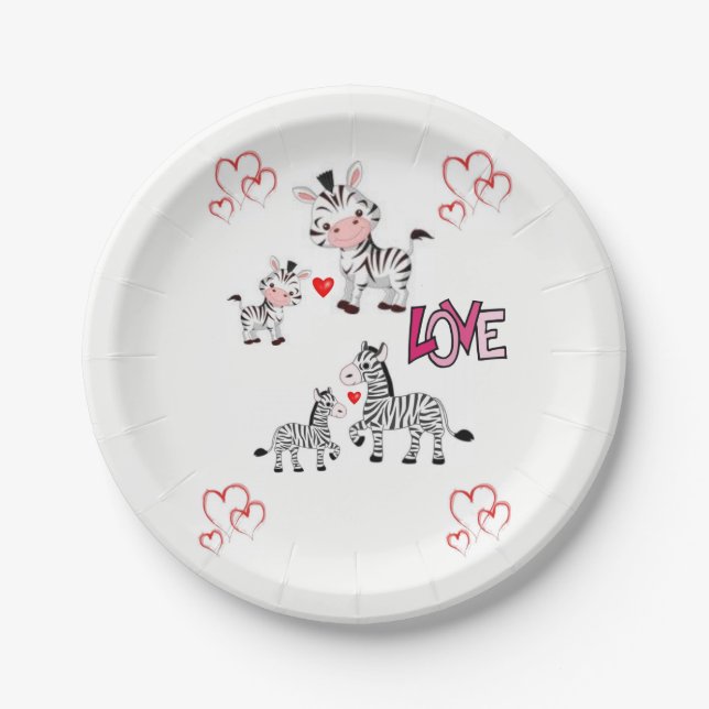 Paper plates Valentine's Day (Front)