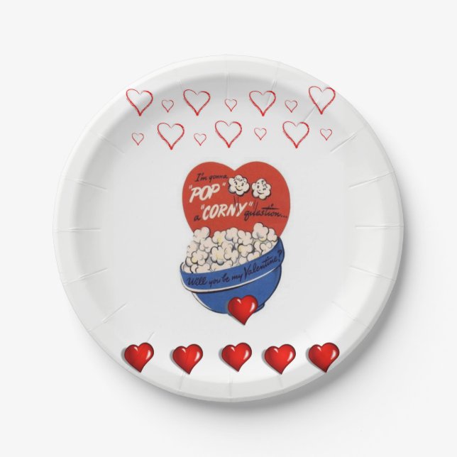 Paper plates Valentine's Day (Front)