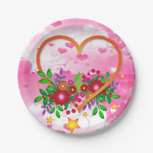 Paper plates Valentine's Day