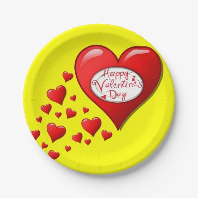 Paper plates Valentine's Day (Front)