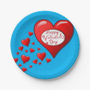 Paper plates Valentine's Day
