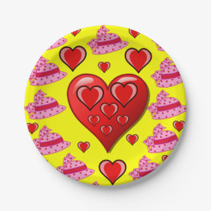 Paper plates Valentine's Day