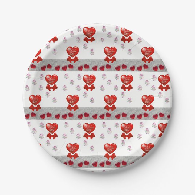 Paper plates Valentine's Day (Front)