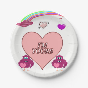 Paper plates Valentine's Day