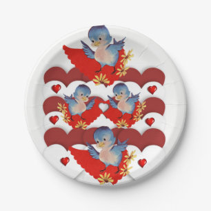 Paper plates Valentine's Day