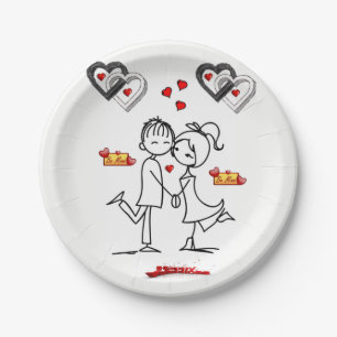 Paper plates Valentine's Day