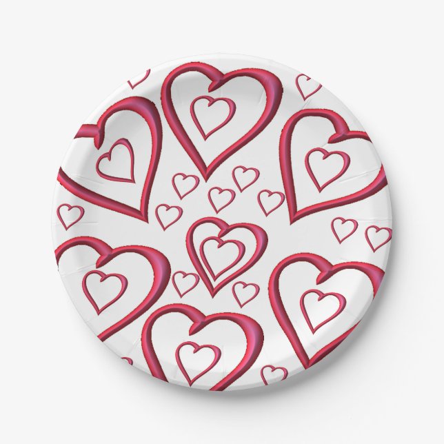 Paper plates Valentine's Day (Front)