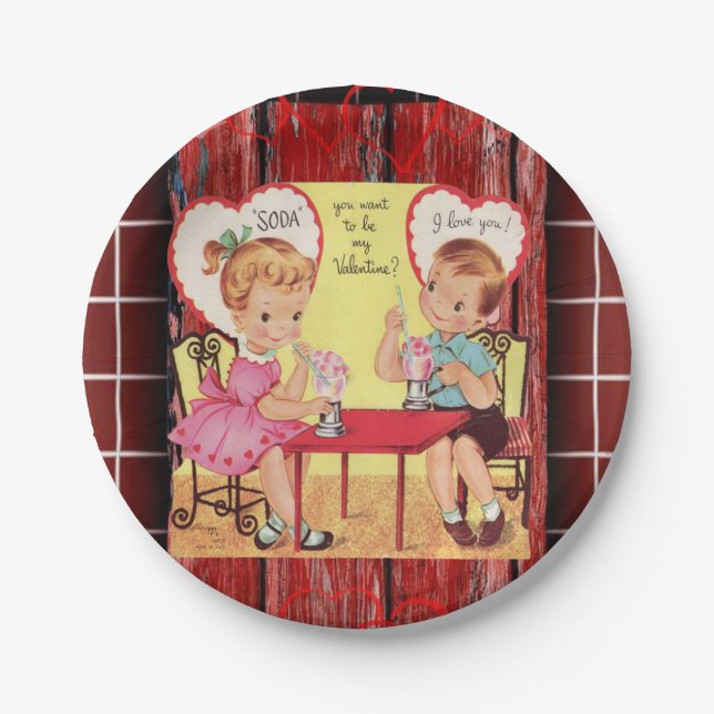 Paper plates Valentine's Day (Front)