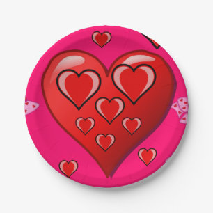 Paper plates Valentine's Day
