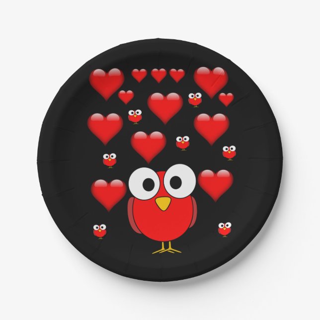 Paper plates Valentine's Day (Front)