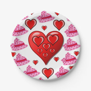 Paper plates Valentine's Day