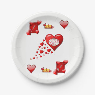 Paper plates Valentine's Day