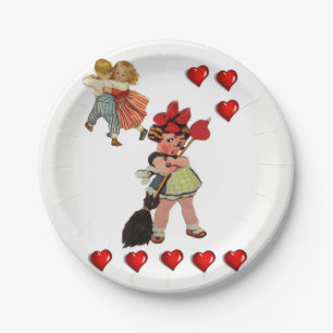 Paper plates Valentine's Day