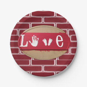 Paper plates Valentine's Day