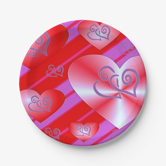 Paper plates Valentine's Day (Front)