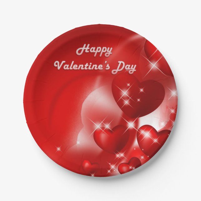 Paper plates Valentine's Day (Front)