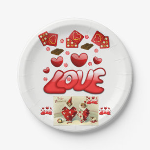 Paper plates Valentine's Day