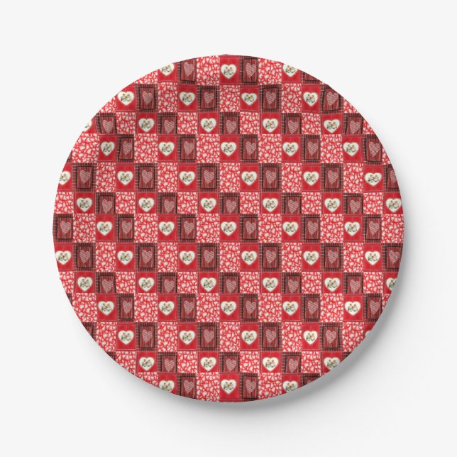 Paper plates Valentine's Day (Front)