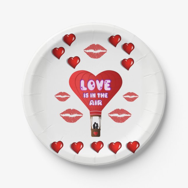 Paper plates Valentine's Day (Front)
