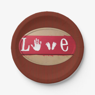 Paper plates Valentine's Day