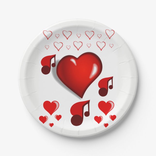 Paper plates Valentine's Day (Front)
