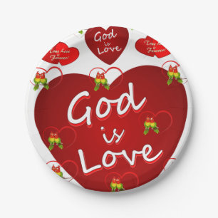 Paper plates Valentine's Day