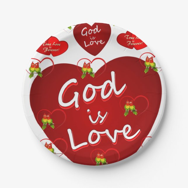 Paper plates Valentine's Day (Front)