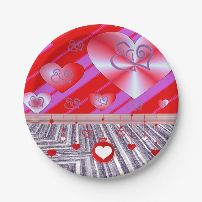 Paper plates Valentine's Day (Front)