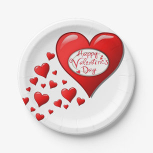 Paper plates Valentine's Day