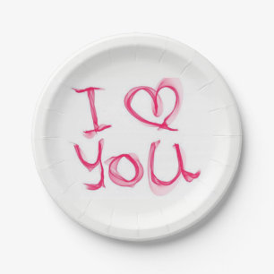 Paper plates Valentine's Day