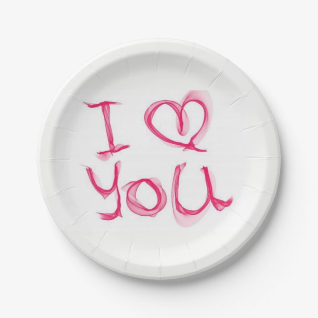 Paper plates Valentine's Day (Front)