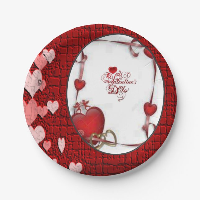 Paper plates Valentine's Day (Front)