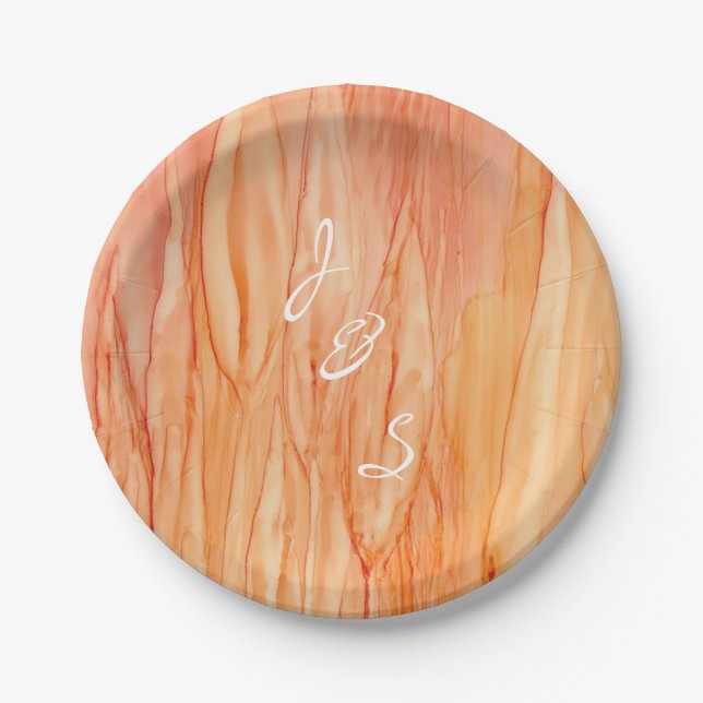 Paper Plates Wedding Fresh Flowers (Front)