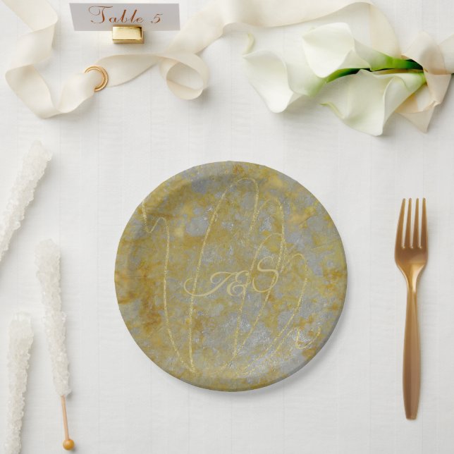 Paper Plates Wedding Silver Lining (Wedding)