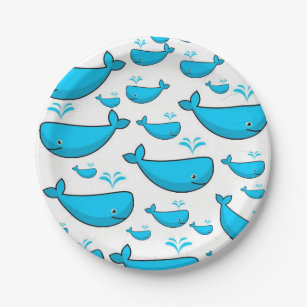 Paper plates Whales