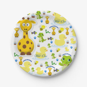 Paper Plates Wild One First Birthday