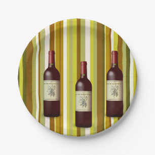 Paper plates Wine