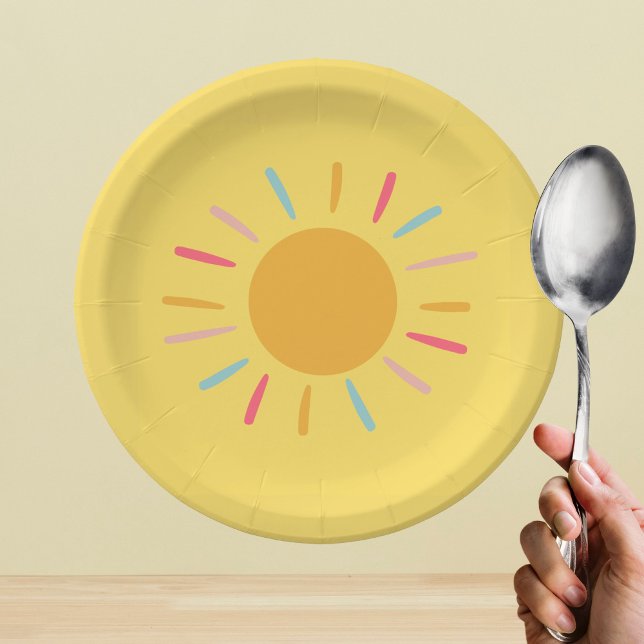 Paper Plates - Yellow Sunshine Baby Shower (Creator Uploaded)