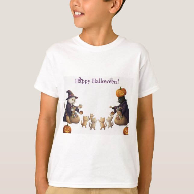 Paper&pukku happy halloween! T-Shirt (Front)