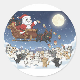 Paper&Pukku Merry Christmas! Classic Round Sticker