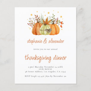 PAPER Pumpkins Terracotta Thanksgiving Dinner