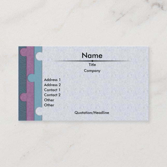 Paper Punch Business Card (Front)