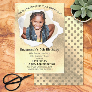 Paper Punch Shape Photo Pastel Watercolor Template