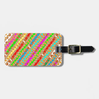 Paper Punch Strips PATCH ART by Navin Joshi Luggage Tag
