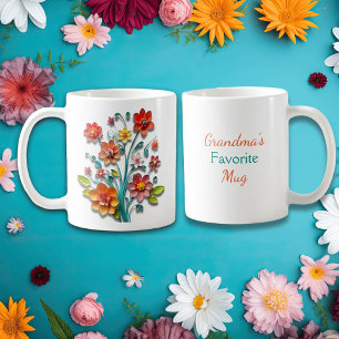 Paper Quilling Flowers   Grandma's Favourite Coffee Mug