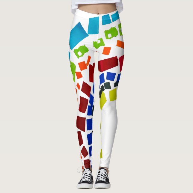 Paper rainbow leggings (Front)